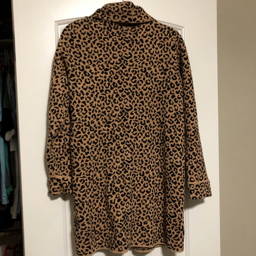 Cheetah Print Cardigan - Picture 4 of 6